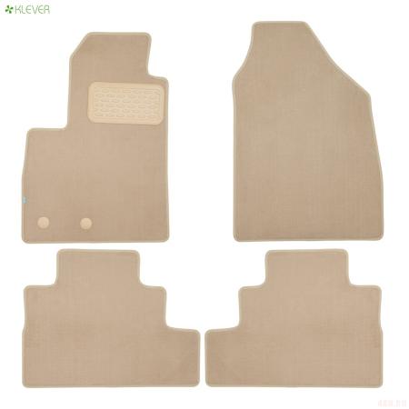 Коврики салона текстильные Premium для Jetour Dashing (2023-2024) бежевые № KLEVER0412700222112kh