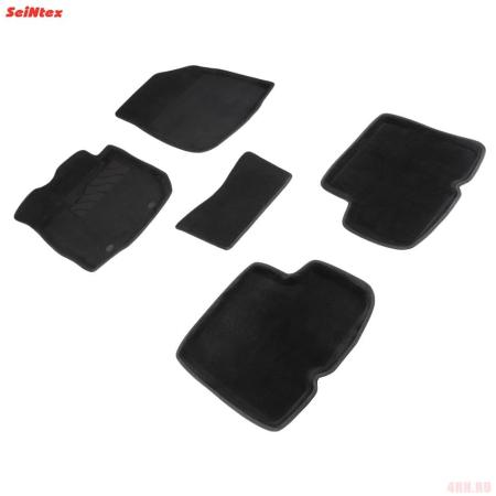 Коврики салона 3D текстильные для Renault Logan (2004-2014) бежевые № 84748