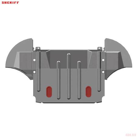 Защита рулевых тяг для Toyota Land Cruiser 75 (2004-2007)/Land Cruiser 78 штатный бампер (2007-2025) № 24.1266