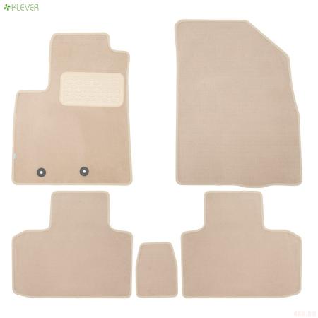 Коврики салона текстильные Premium для Dong Feng Shine Max (2022-2024) 5 шт. бежевые № KLEVER0409600822112kh