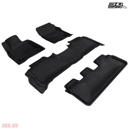 Коврики салона Sotra Liner 3D VIP для Toyota Land Cruiser 200 (2007-2011) 3 ряда № ST 73-00051