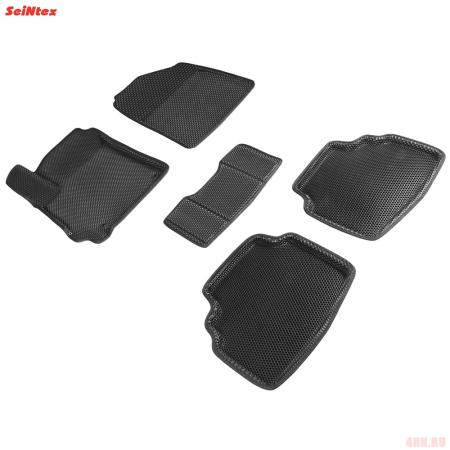 Коврики салона Eva 3D "соты" для Kia Seltos (2020-2025) № 95406