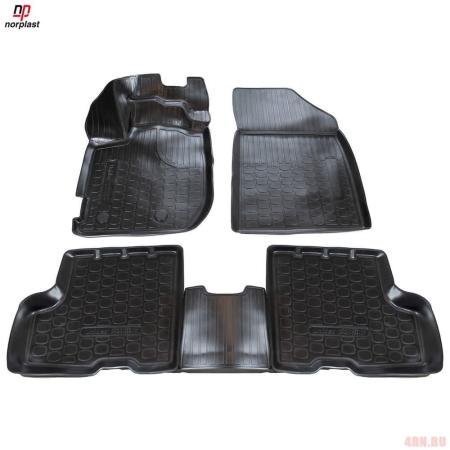 Коврики в салон Norplast 3D для Renault Duster HJD EVRO версия без ящика под сиденьем (2018-2020) № NPА11-С69-111