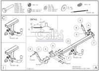 Фаркоп Galia для Peugeot 508 седан (2011-2018) № P043A