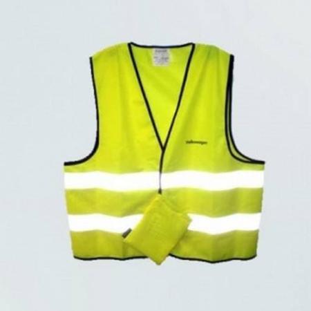 Жилет сигнальный (цвет желтый, в тканевом чехле с надписью Volkswagen) № 000093056C18R