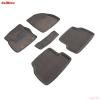 Коврики салона 3D текстильные для Ford Focus 2 (2008-2011) серые № 71716