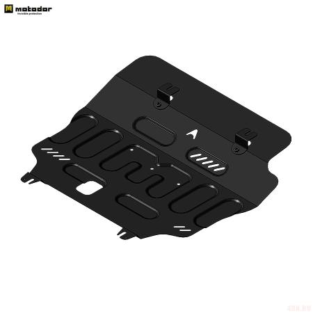 Защита картера и КПП для Geely Atlas Pro (2021-2025) № 54203