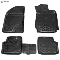 Коврики салона (3D с подпятником) для Toyotа Corolla (2001-2007) правый руль, с высоким бортом № ACM-PS-79