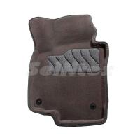 Изображение коврики салона 3d текстильные для seat leon (2005-2012) серые № 82171