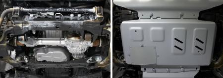 Защита двигателя для Nissan Navara (2004-2015) № 2333.4165.2.6