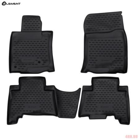 Коврики салона Element для Toyota Land Cruiser Prado 150 5 мест (2009-2013) серые № NLC.48.28.211k