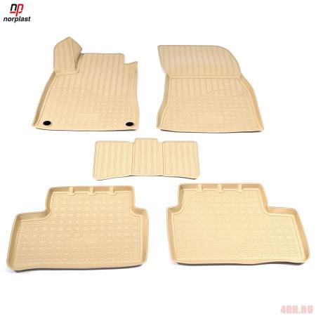 Коврики салона Norplast 3D для Infiniti Q50 (2013-2025) бежевый № NPA11-C33-730-B