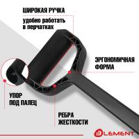 Лопата автомобильная (не детская, для снега, туризма, сада) цельнолитая из полипропилена, с металлическим кантом