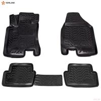 Коврики салона (3D с подпятником) для Nissan Qashqai (2007-2014) с высоким бортом № ACM-PS-89