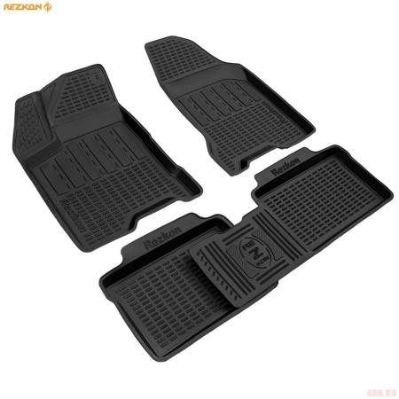 Коврики салона Rezkon 3D для Lada (ВАЗ) Vesta (2015-2025) № 539045200