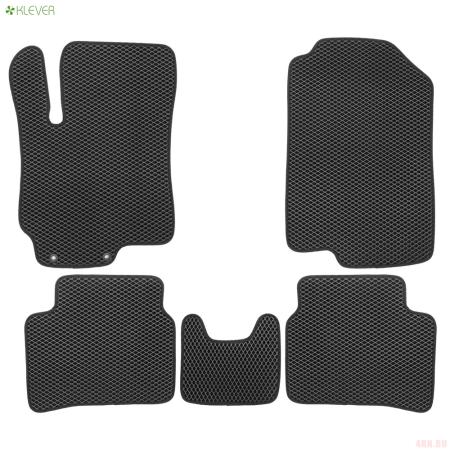 Коврики салона EVA для Hyundai Solaris (2017-2022) с черной окантовкой 5 шт. № EVA.B.0502505822110k