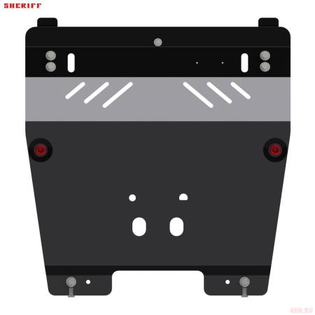 Защита двигателя и КПП для Nissan Terrano (2014-2022) № 15.2663