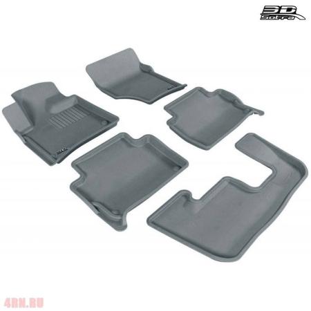 Коврики салона Sotra Liner 3D Lux серые для Audi Q7 (2006-2009) № STR74-00149