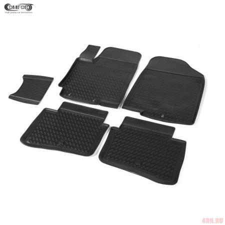 Коврики салона Comfort для Hyundai Solaris седан, хэтчбек (2010-2016) № 20.29.501.PL-B