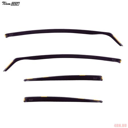 Дефлекторы боковых окон для Seat Leon (2006-2009) № 28232