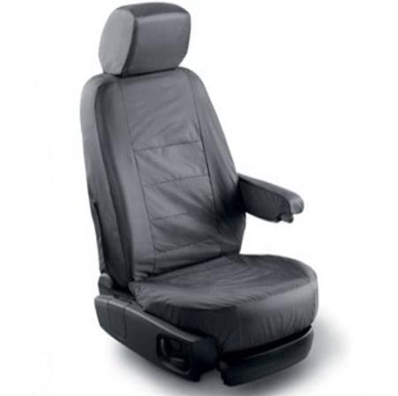 Чехлы на передние сиденья без DVD водонепроницаемые (оригинальные), цвет Ebony Black для Land Rover Discovery 4 (2013-2016) № VPLAS0130PVJ