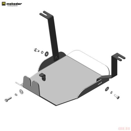 Защита заднего дифференциала для Hyundai Tucson (2021-2025) № 340903