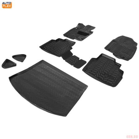 Комплект ковриков салона и багажника для Mazda CX-5 (2017-2025) № K9380101-2