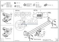 Фаркоп Galia для BMW 5-Серия (F10/11/07) седан, универсал, Gran Turismo (2010-2016) № B020A