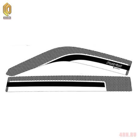 Дефлекторы окон серия "Art" белые для УАЗ Profi (2019-2025) № 2010031413616