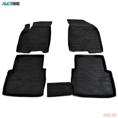 Коврики салона AVD Tuning для Chevrolet Aveo (2003-2011) № ADRPLR285