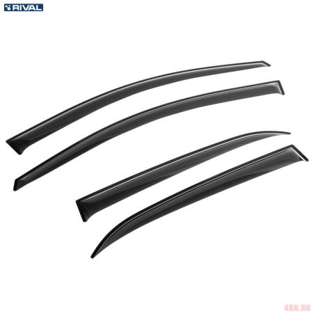 Дефлекторы окон Rival Premium для Kia Picanto хэтчбек 5дв. (2017-2021) № 32808001