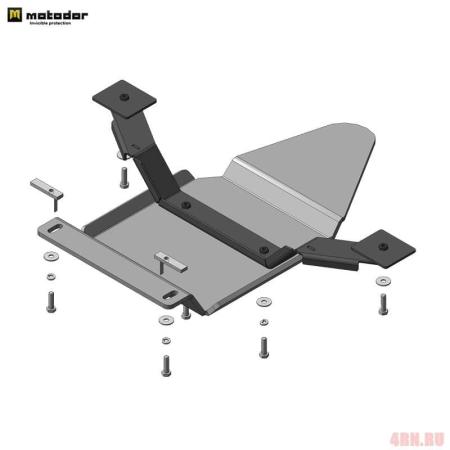 Защита заднего дифференциала для Land Rover Discovery Sport 5 мест. (2015-2025) № 383223