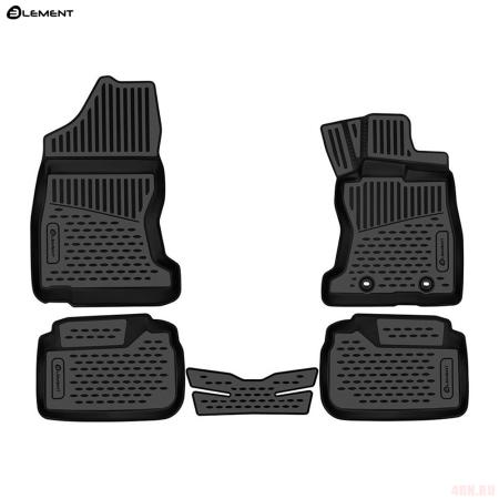 Коврики салона 3D для Subaru Levorg (2020-2025) правый руль № ELEMENT3DA67222210k