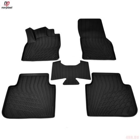 Коврики салона литьевые 3D для Skoda Kodiaq (2017-2024) № NP11-LdC-81-250