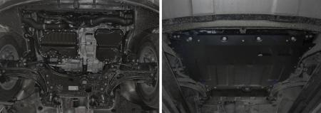 Защита двигателя и КПП для Volkswagen Teramont 4WD (2018-2025) № 111.5861.1