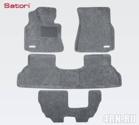 Коврики салона Satori Liner 3D Basic текстильные серые для BMW X5 (E53) (2004-2006) 3 ряда № SI 02-00116