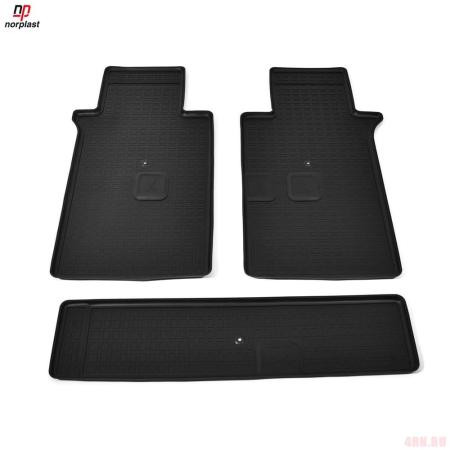 Коврики салона для Kia Carnival (2020-2025) (3 ряд 8-ми местная версия) № NPA00-C43-035