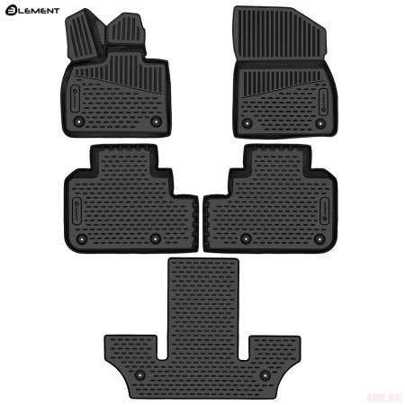 Коврики салона 3D для LiXiang L9 (2022-2024) 5 шт. № ELEMENT3DA67708210k