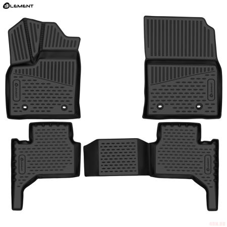 Коврики 3D салона для Toyota Land Cruiser 300 (2021-2025) 5 мест № ELEMENT3DA66914210k