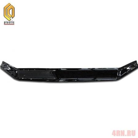 Дефлектор капота CA Plastic Classic черный для Volkswagen Polo седан (2015-2020) № 2010010111687