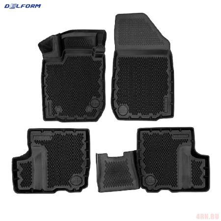 Коврик салона 3D Premium Ромб для Lada (ВАЗ) Largus (2012-2025) № EVS0815