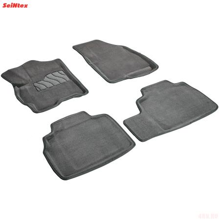 Коврики салона 3D текстильные для Exeed LX (2021-2025) серые № 99249