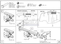 Фаркоп Galia для Toyota Corolla E150 седан (2007-2013) № T060A