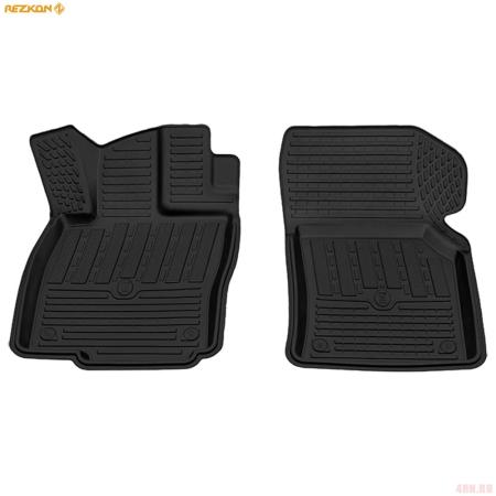 Коврики салона Rezkon передние резиновые для Skoda Octavia A7 (2013-2020) № 1530010200