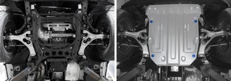 Защита двигателя для Volkswagen Touareg (2010-2018) № 333.5824.2