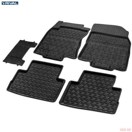 Коврики салона Rival литьевые для Nissan Qashqai (2015-2021) (сборка РФ) № 64105001
