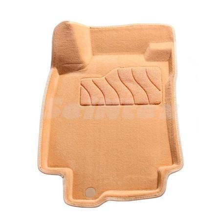 Коврики салона 3D текстильные для Nissan Tiida (2007-2015) бежевые № 84743