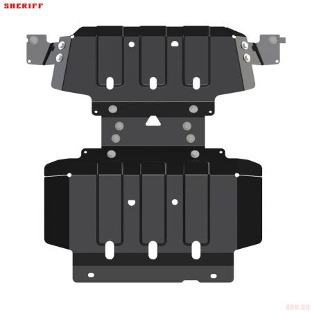 Защита картера для Chevrolet Silverado (2019-2025) № 04.4366