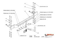 Фаркоп Imiola для Chevrolet Lacetti хэтчбек 5дв. (2003-2013) № CH.004
