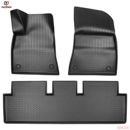 Коврики салона 3D для Tesla Model 3 (2017-2025) № NPA11-C87-300